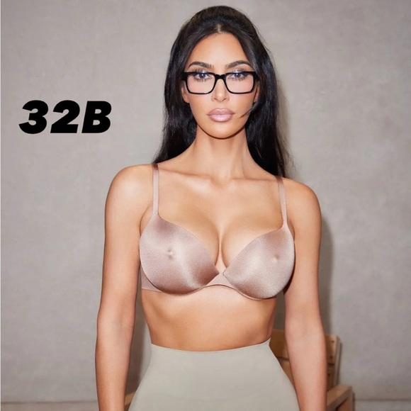 SKIMS Ultimate Push Up Nipple Bra in Sienna 32B NWT NEW - Picture 1 of 5